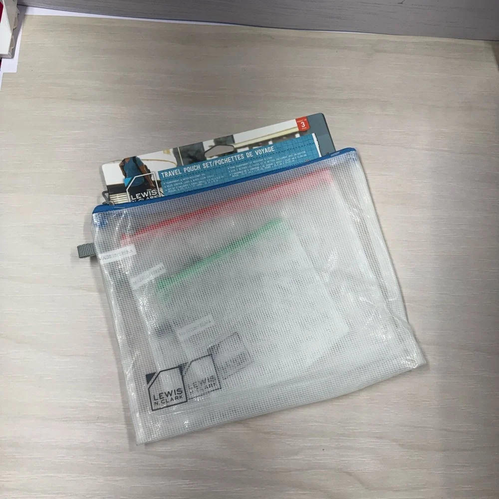 Travel Tablet Accessory Pouch - Clear